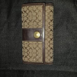 Coach Signature Brown Wallet